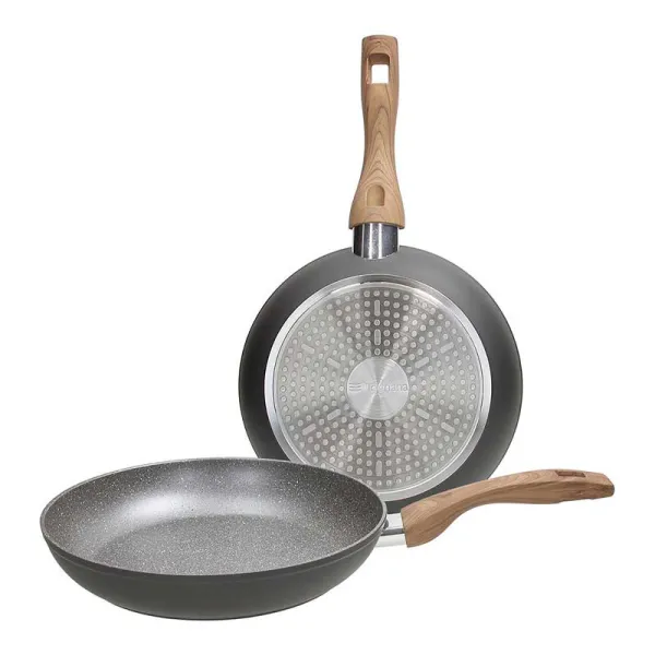 Tognana Set 2 Padelle Grancucina Great Stone Grey Diametro 24/28 Cm