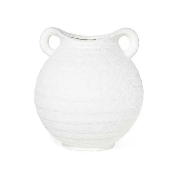Mercury Vaso In Terracotta Diametro 24x26,5h Cm Colore Bianco