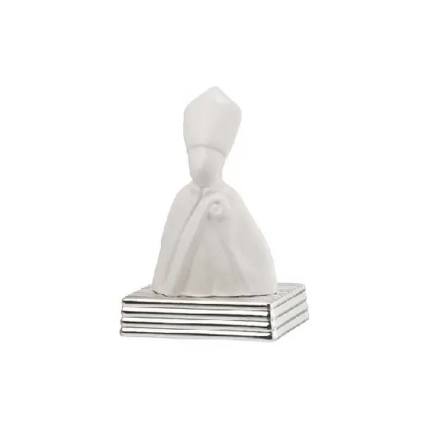 Giardini Di Marzo San Gennaro Con Base Silver 13x9x20h Cm Colore Bianco