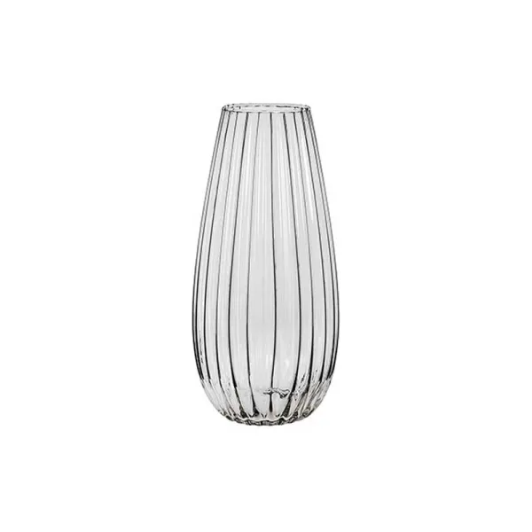 Plasticos Vidal Vaso Rigato In Vetro 40h Cm