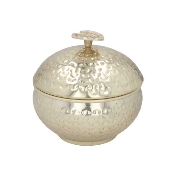 Gerimport Porta Bon Bon In Acciaio Diametro 20x19h Cm Colore Oro