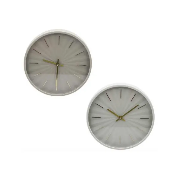 FGF Orologio Da Parete In Plastica E Metallo Diametro 31 Cm