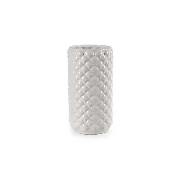 Gicos Vaso Pigna Diametro 14x28h Cm Colore Bianco
