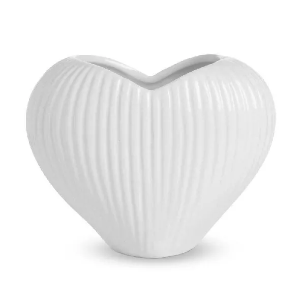 Ditta Franco Vaso Eros 20,5x14,5x17,5h Cm Colore Bianco