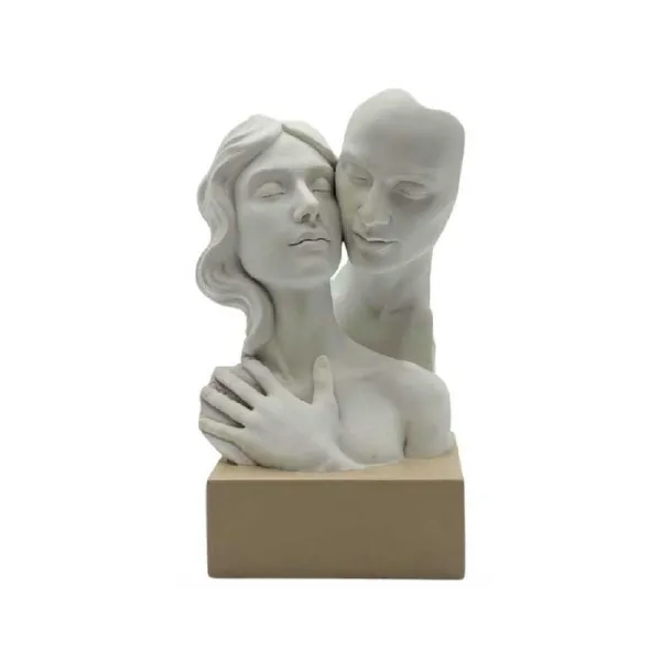 G&G Glass Coppia Viso In Resina 13x24h Cm