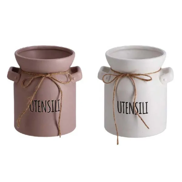 Ad Trend Porta Utensili In Ceramica 16x13x17h Cm