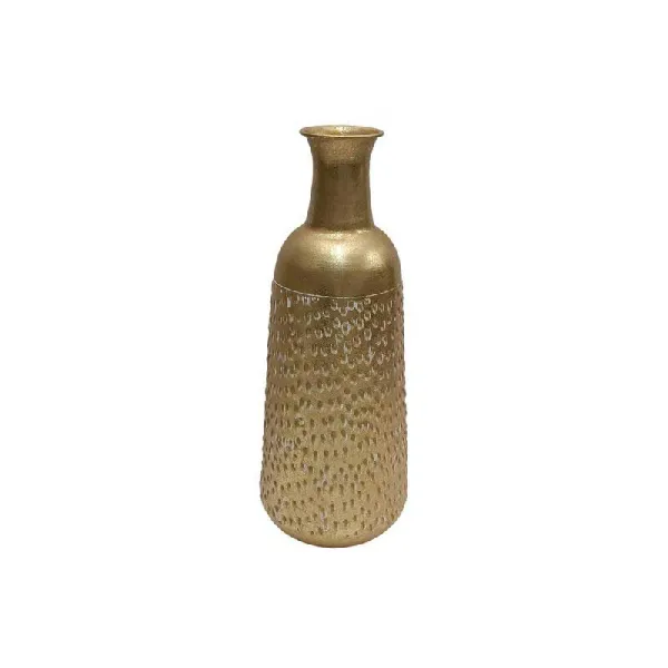 Dueesse Vaso In Metallo Diametro 19x47h Cm Colore Oro