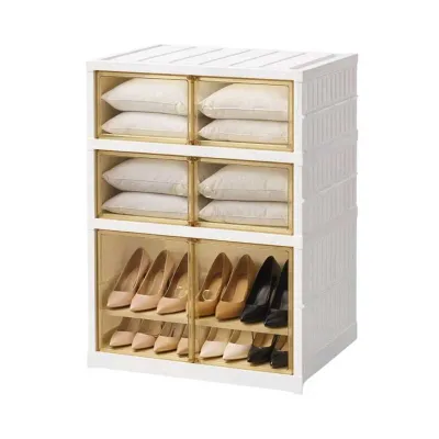 Arca Scarpiera In Plastica 35x44x66h Cm Colore Bianco