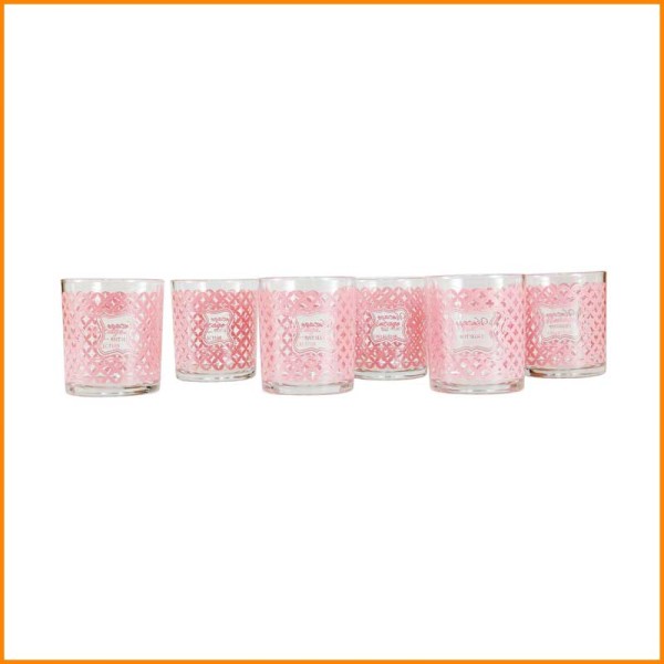 6PZ BICCHIERE RITA VINTAGE ROSA 250CC