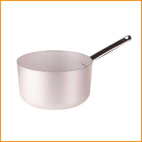CASSERUOLA ALTA UN MANICO IN ALLUMINIO  PROFESSIONAL D.32X16H CM