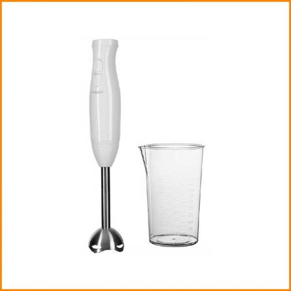 FRULLATORE AD IMMERSIONE IN ACCIAIO CON BICCHIERE 200W 2 VELOCITA'