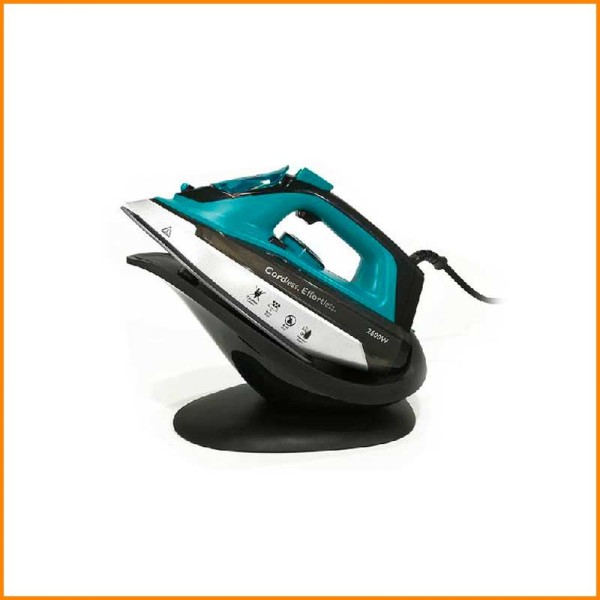 FERRO DA STIRO STEAM CORDLESS 2 IN 1 CON PIASTRA IN CERAMICA 2600W