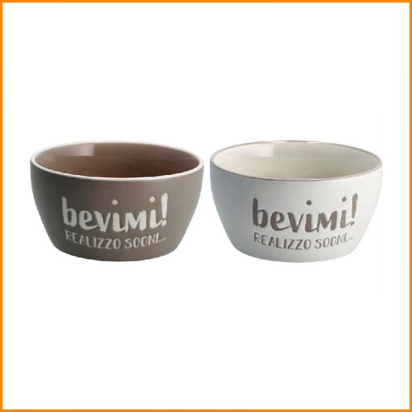 TAZZA BOLO BEVIMI IN PORCELLANA D.13,5X7H CM