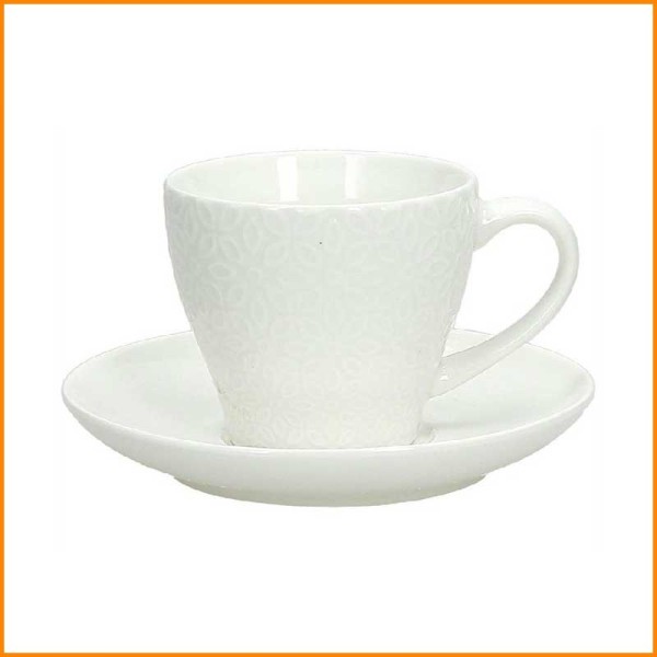 SET 6PZ TAZZINE DA THE CON PIATTO OLIMPIA MARGARET
