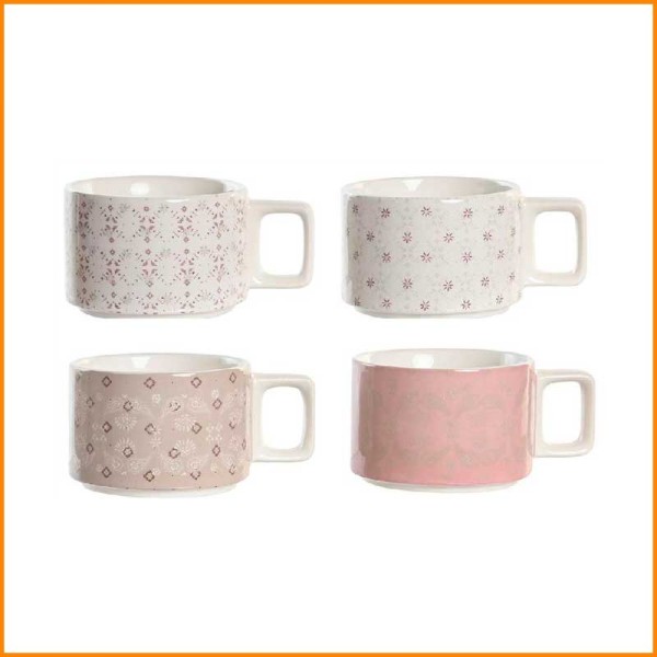 SET 4 TAZZE DOLOMITE ROSA 260ML