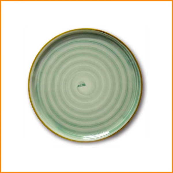 PIATTO PIZZA GREEN E WHITE D.33 CM