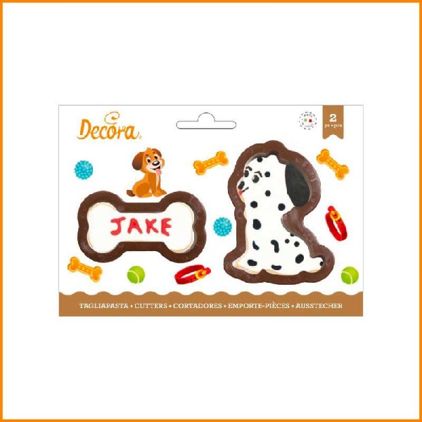 SET 2 TAGLIAPASTA IN PLASTICA FROMA CANE E OSSO