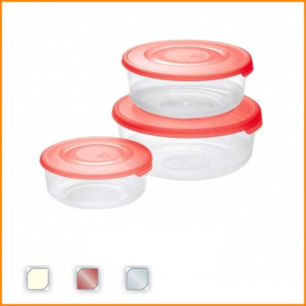 SET 3PZ FRIGOBOX ROTONDI 1,7/1/0,5L