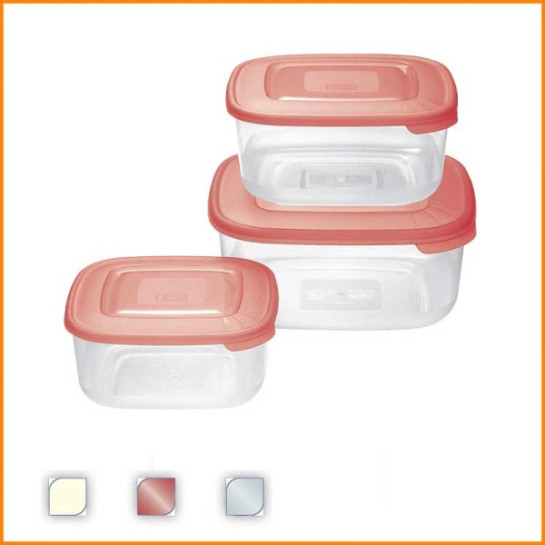 SET 3PZ FRIGOBOX QUADRATI 2,5/1,5/0,95L