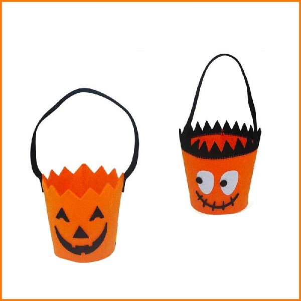 CESTINO PORTACARAMELLE IN FELTRO HALLOWEEN