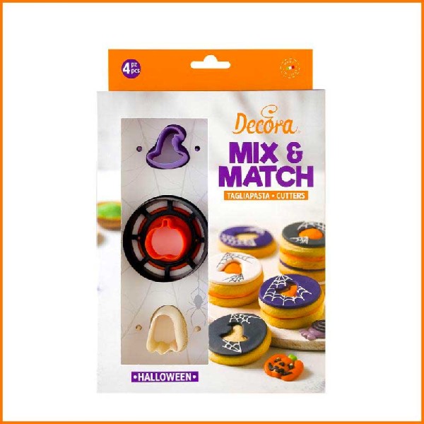 SET 4PZ TAGLIAPASTA OCCHIO DI BUE PER HALLOWEEN