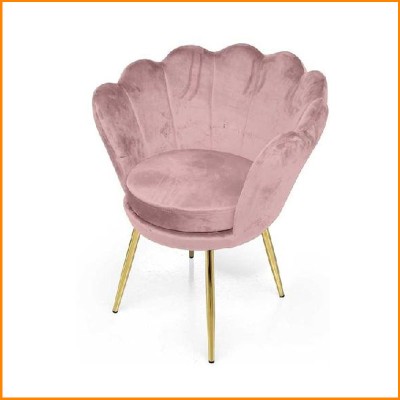 POLTRONA VELLUTO ROSA...