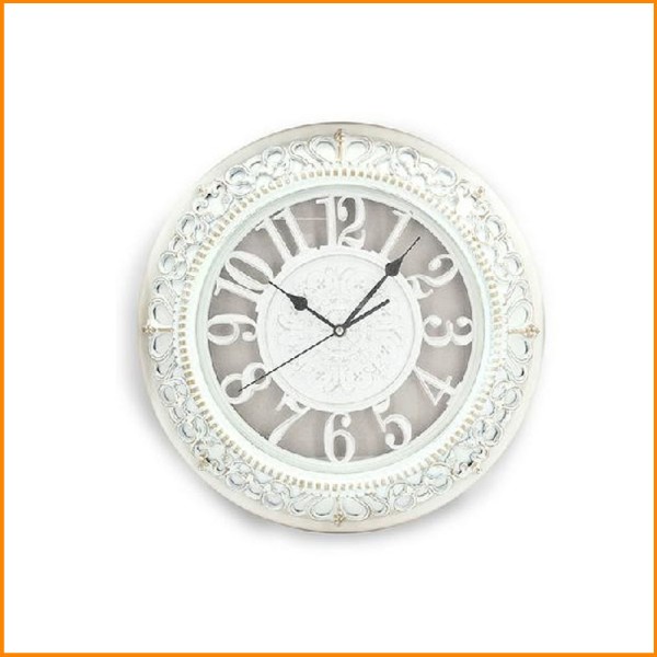 OROLOGIO BIANCO ANTICHIZZATO 30 CM
