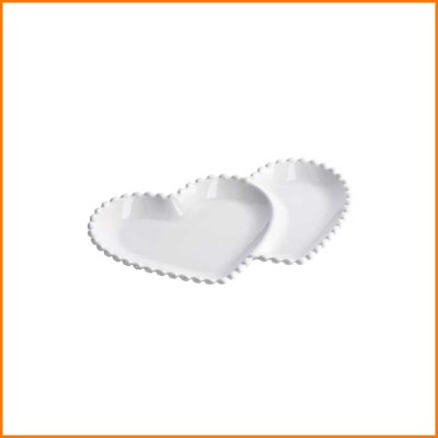 PIATTO CUORE ORNAMENT PEARL...