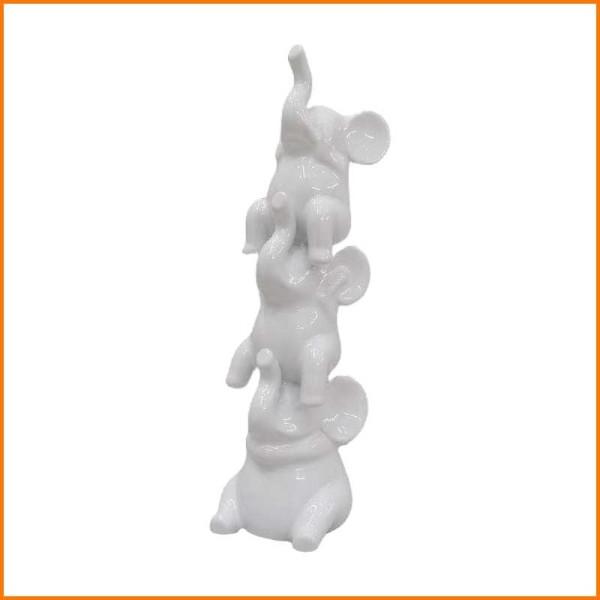 STATUA 3 ELEFANTINI SU SPALLE
