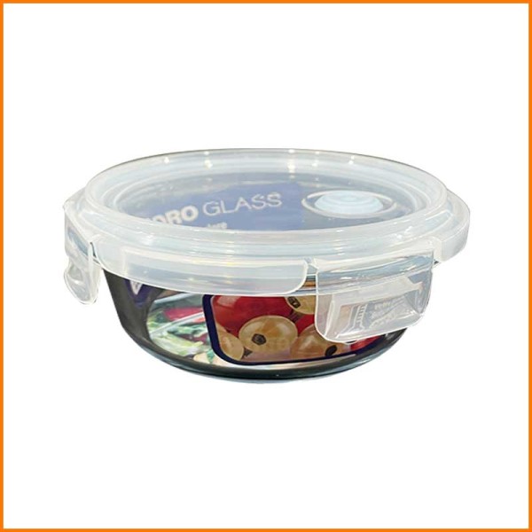 CONTENITORE PER FORNO TONDO IN VETRO CON COPERCHIO ERMETICO 950ML