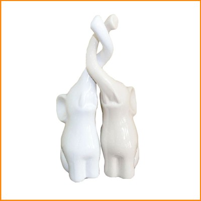 STATUA COPPIA ELEFANTI...