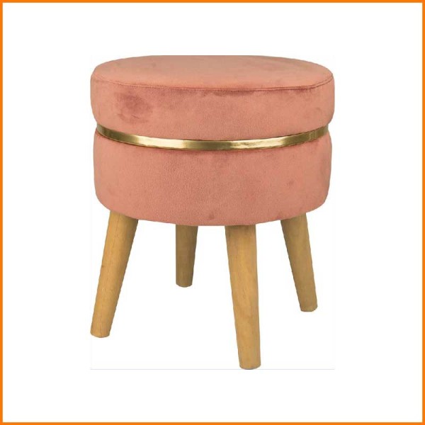SGABELLO SUNSHINE ROSA ANTICO D.35X41,5H CM