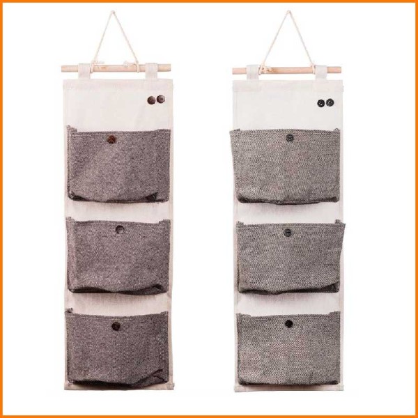 VAHEL PORTA OGGETTI CON 3 TASCHE 20X60H CM