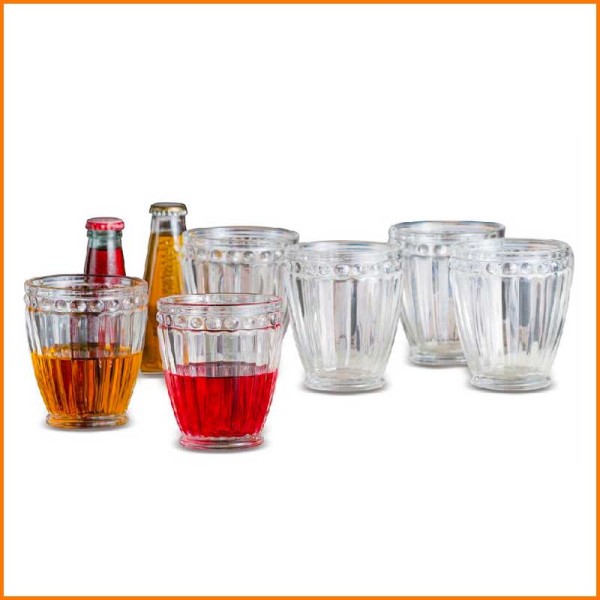 SET 6PZ BICCHIERI IN VETRO CELSUS 32CL