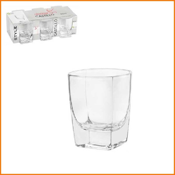 SET 6PZ BICCHIERINO LIQUORE CASTILLO 60ML