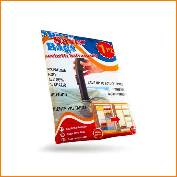 Orved Sacco Sottovuoto Con Zip 80X130 Cm