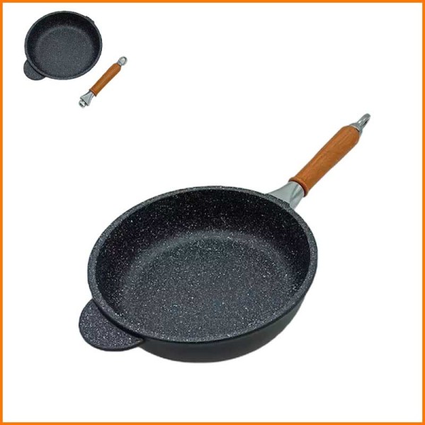 PADELLA PIERRESTONE ALTA CON MANICO SMONTABILE D.28 CM