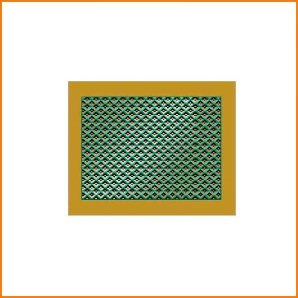 TOVAGLIA ROMBI ORO E VERDE 145X180 CM