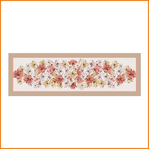 RUNNER PEONIA PESCA 50X150 CM