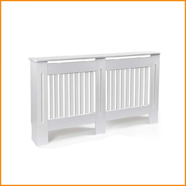 COPRITERMOSIFONE IN LEGNO BIANCO CM 152X19X81,5