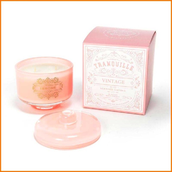 CANDELA PROFUMATA VINTAGE PINK 425GR D.10,5X11,5H CM