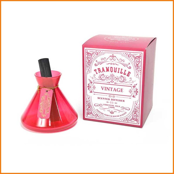 PURA DIFFUSORE DI ESSENZA TRANQUILLE VINTAGE ROSSO 120ML D.11,7X15H CM