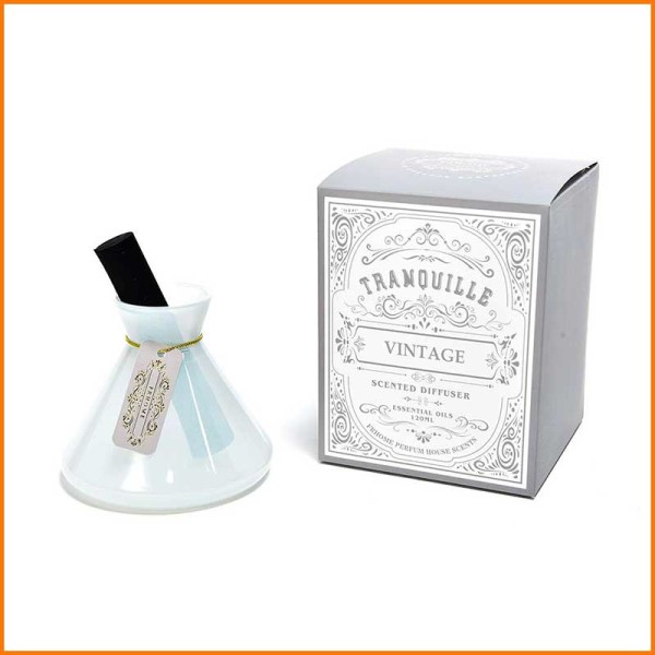 PURA DIFFUSORE DI ESSENZA TRANQUILLE VINTAGE BIANCO 120ML D.11,7X15H CM
