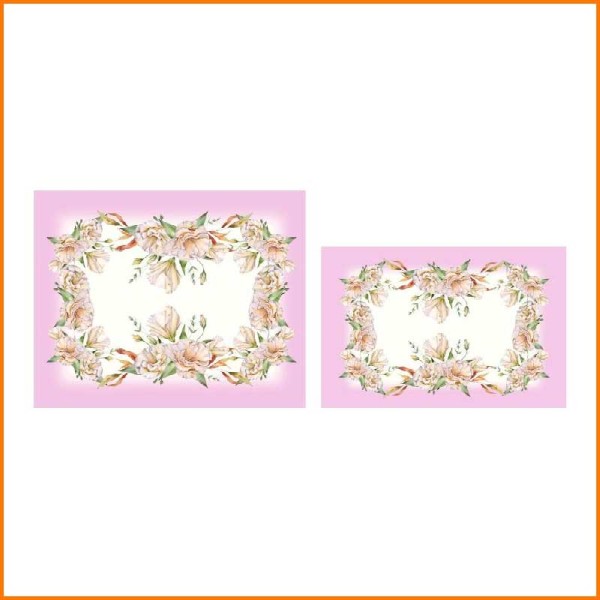 SET LISIANTHUS GLICINE COPRI FORNO E COPRI FORNELLI