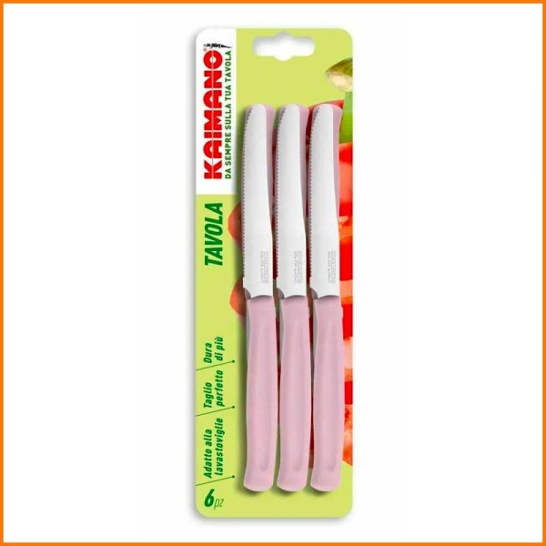 Fiskars Set 6 Coltelli Da Tavola Kaimano Colore Rosa