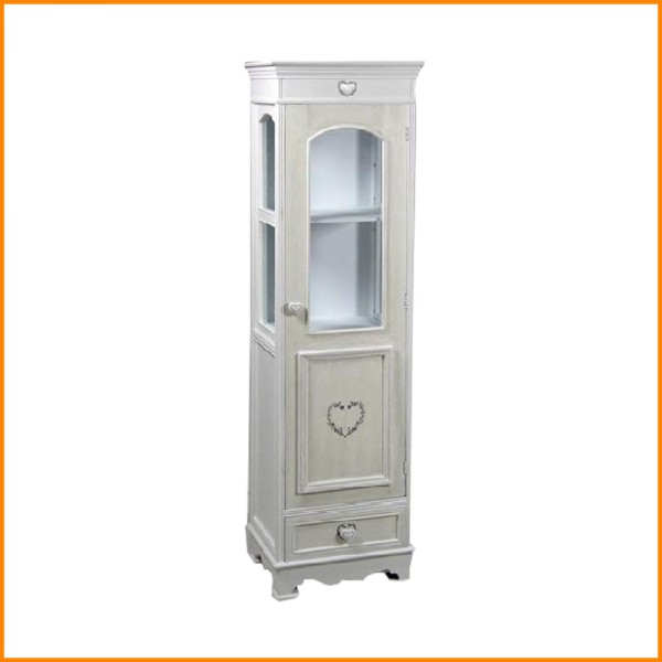 LINEA VINCY VETRINA C/CUORE 45X34X159HCM