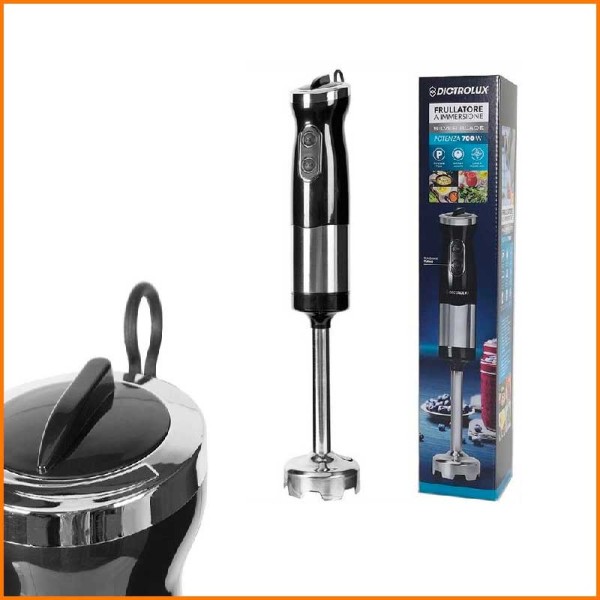 FRULLATORE A IMMERSIONE NERO CON 2 VELOCITA' 700W