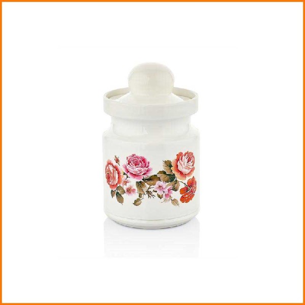 BARATTOLO BIANCO CON ROSE 900ML