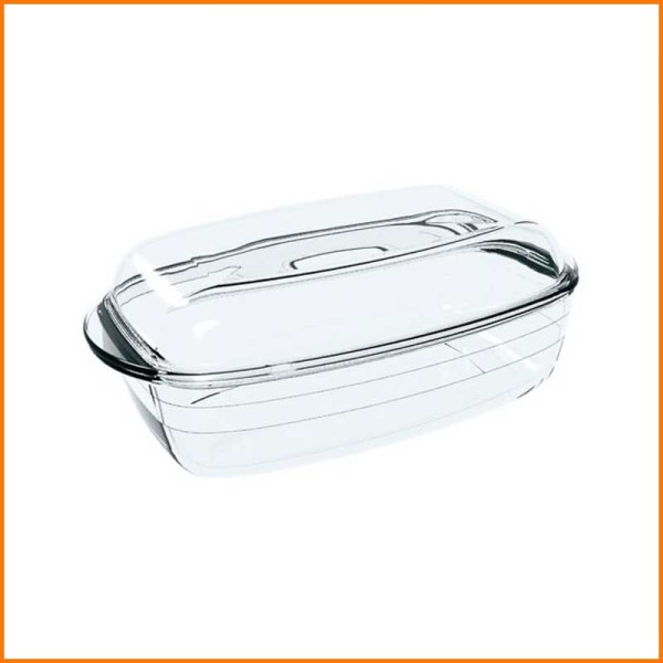 CASSERUOLA RETTANGOLARE CON COPERCHIO