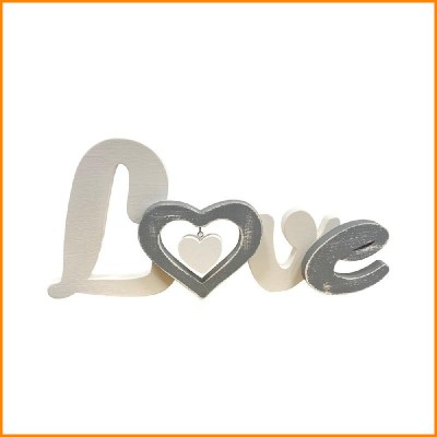 LOVE SCRITTA LEGNO C/CUORE...